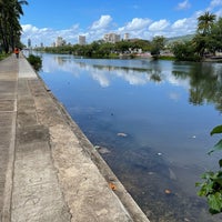Photo taken at Ala Wai Canal by Julie B. on 3/8/2023