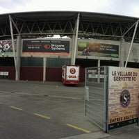 Photo taken at Stade de Genève by Tsuneyasu K. on 10/1/2016