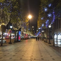 Photo taken at Avenue des Champs-Élysées by Elcin O. on 11/20/2015