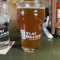 Photo taken at Flat Branch Pub &amp; Brewing by Andrew C. on 3/12/2022