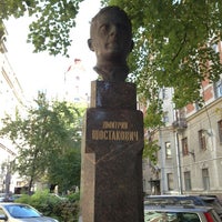 Photo taken at Памятник Шостаковичу by Olga S. on 8/29/2013