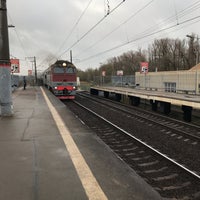 Photo taken at Ж/д платформа «Детскосельская» by Ekaterina S. on 11/1/2018
