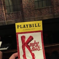 Photo taken at Kinky Boots at the Al Hirschfeld Theatre by Dan H. on 4/5/2019