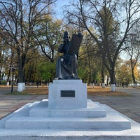 Photo taken at Памятник Андрею Рублёву by Nastya B. on 10/3/2020