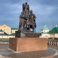 Photo taken at Памятник Святым Петру и Февронии Муромским by Nastya B. on 10/1/2020