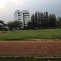 Photo taken at สนามฟุตบอล มรภ.จันทรเกษม by Pornwad33 P. on 12/2/2012