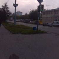 Photo taken at Остановка «Заводская» by Людмила on 9/9/2013