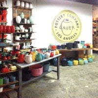 Photo taken at Bauer Pottery Showroom by RobTak on 1/8/2013