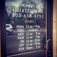 Photo taken at Thai Monkey Club On Colfax by Ohmer S. on 4/1/2015