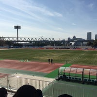 Photo taken at Yumenoshima Stadium by Hiro S. on 3/4/2023