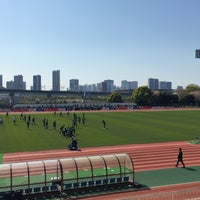 Photo taken at Yumenoshima Stadium by Hiro S. on 4/9/2023