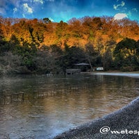 Photo taken at 不動池 by Motoyuki O. on 1/14/2017