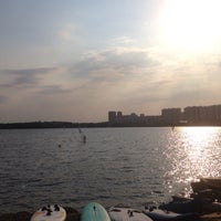 Photo taken at Moscow Surf Club - Strogino by Dina S. on 8/26/2015