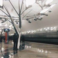 Photo taken at metro Troparyovo by Anna B. on 12/8/2014