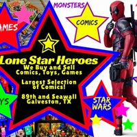 1/6/2017 tarihinde Lone Star Heroes: Comics, Cards, and Collectiblesziyaretçi tarafından Lone Star Heroes: Comics, Cards, and Collectibles'de çekilen fotoğraf