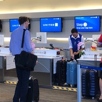 Photo taken at United Airlines Check-in by Laura W. on 6/24/2018