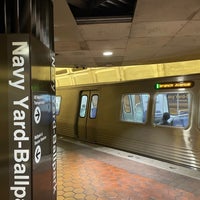 Photo taken at Navy Yard-Ballpark Metro Station by Laura W. on 8/31/2021