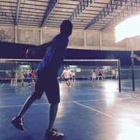 Photo taken at Charoen Nakhon 10 Badminton by June on 12/12/2015
