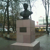 Photo taken at Памятник Виктору Павловичу Ногину by Алексей Т. on 11/15/2012