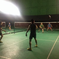 Photo taken at My House, Badminton Court (แบดมินตัน มายเฮ้าส์) by Nexxs N. on 4/27/2014