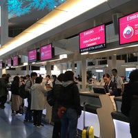 Photo taken at Emirates Check-in Counter by Vic F. on 2/8/2018