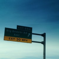 Photo taken at I-75 Exit 69, Big Beaver Road by Greg K. on 5/5/2013