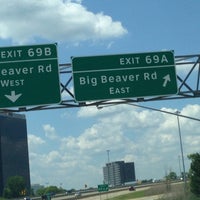 Photo taken at I-75 Exit 69, Big Beaver Road by Greg K. on 7/12/2013