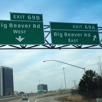 Photo taken at I-75 Exit 69, Big Beaver Road by Greg K. on 12/9/2015