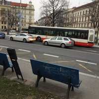 Photo taken at Švandovo divadlo (tram, bus) by Viola T. on 3/17/2017