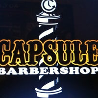 Photo taken at Capsule Barbershop by Frank B. on 8/18/2013
