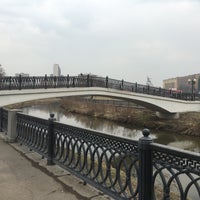 Photo taken at Пешеходный мост в Ростокино by Anton M. S. on 4/10/2016