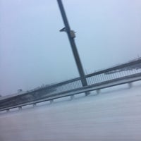 Photo taken at мост им. Александра Невского / Alexander Nevskiy`s bridge by Anton M. S. on 1/3/2016