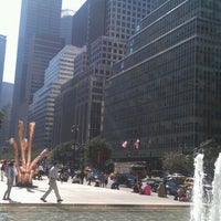 Photo taken at 375 Park Ave Fountains by Laura G. on 10/5/2012