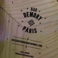 รูปภาพถ่ายที่ Bar Demory Paris โดย Vitalie Ș. เมื่อ 2/27/2018