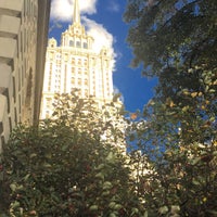 Photo taken at Жилое крыло в гостинице «Украина» by Ir F. on 9/19/2015