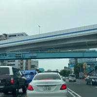 Photo taken at 環八東名入口交差点 by 福田 on 7/27/2021