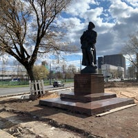 Photo taken at Памятник Маршалу Жукову by Eugene on 4/25/2021