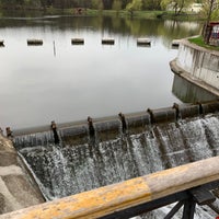 Photo taken at Мельничная плотина на реке Чурилихе by Eugene on 5/5/2021