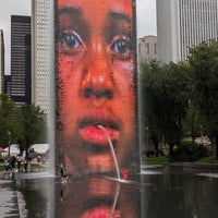 Photo taken at Crown Fountain by Eric W. on 9/8/2023