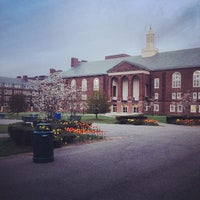 Photo taken at Brooklyn College West Quad Building by Emily B. on 4/28/2014