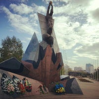 Photo taken at Меморіальний комплекс героям Чорнобиля by Artemij 🐼 on 10/18/2015