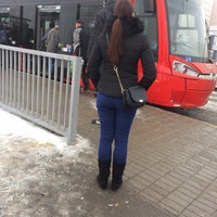 Photo taken at Farského (tram, bus) by Miroslav B. on 2/2/2017