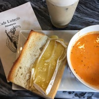 Photo taken at Cafe Lutecia by Amber on 9/3/2019