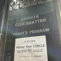 Photo taken at Shibuya CLUB QUATTRO by χ on 3/27/2024