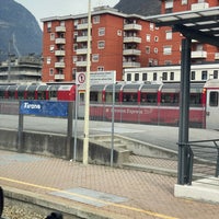 Photo taken at Stazione Tirano (RFI) by Novi on 3/21/2024