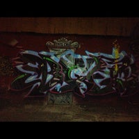 Photo taken at Bronx Haunted Warehouse by Michel D. on 10/21/2012