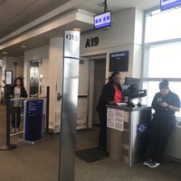 Photo taken at Gate A19 by Dean R. on 4/9/2018