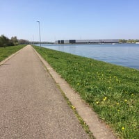 Photo taken at Zeekanaal Brussel - Schelde by Amber T. on 4/9/2017