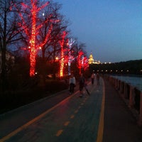 Photo taken at Luzhnetskaya Embankment by Aleksey S. on 5/8/2013