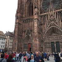 Photo taken at Cathedral of Our Lady of Strasbourg by Nic T. on 5/20/2017